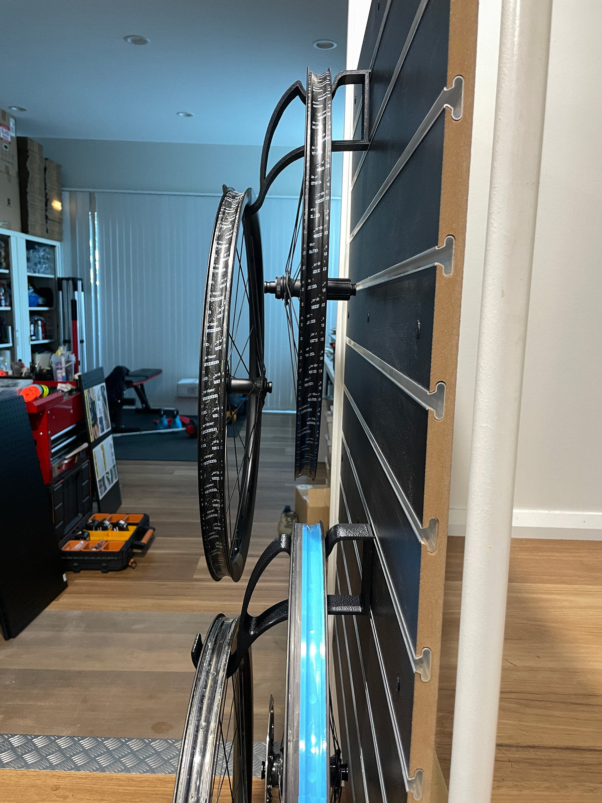 Wall Storage for Spare Wheelset