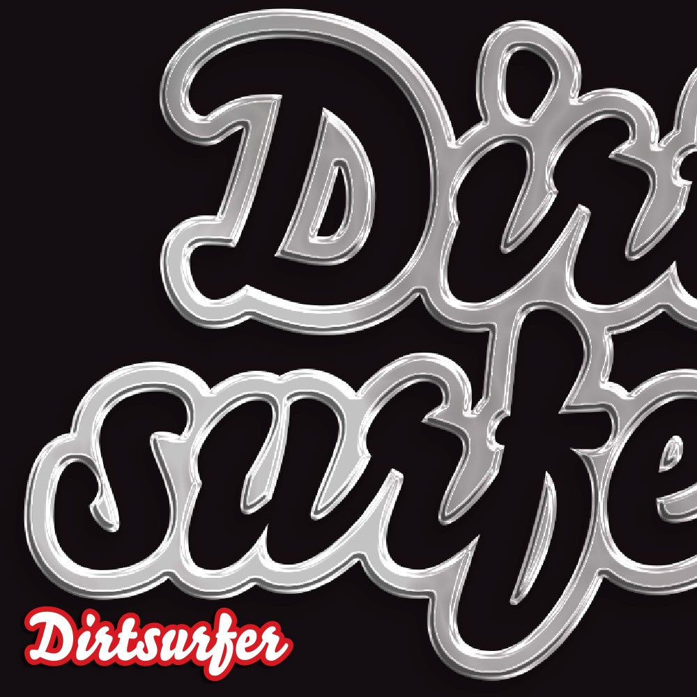 Dirtsurfer Chrome Logo Mudguard