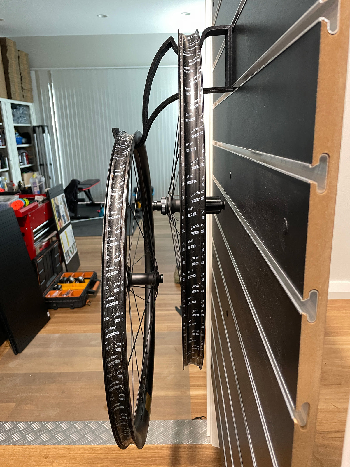 Wall Storage for Spare Wheelset