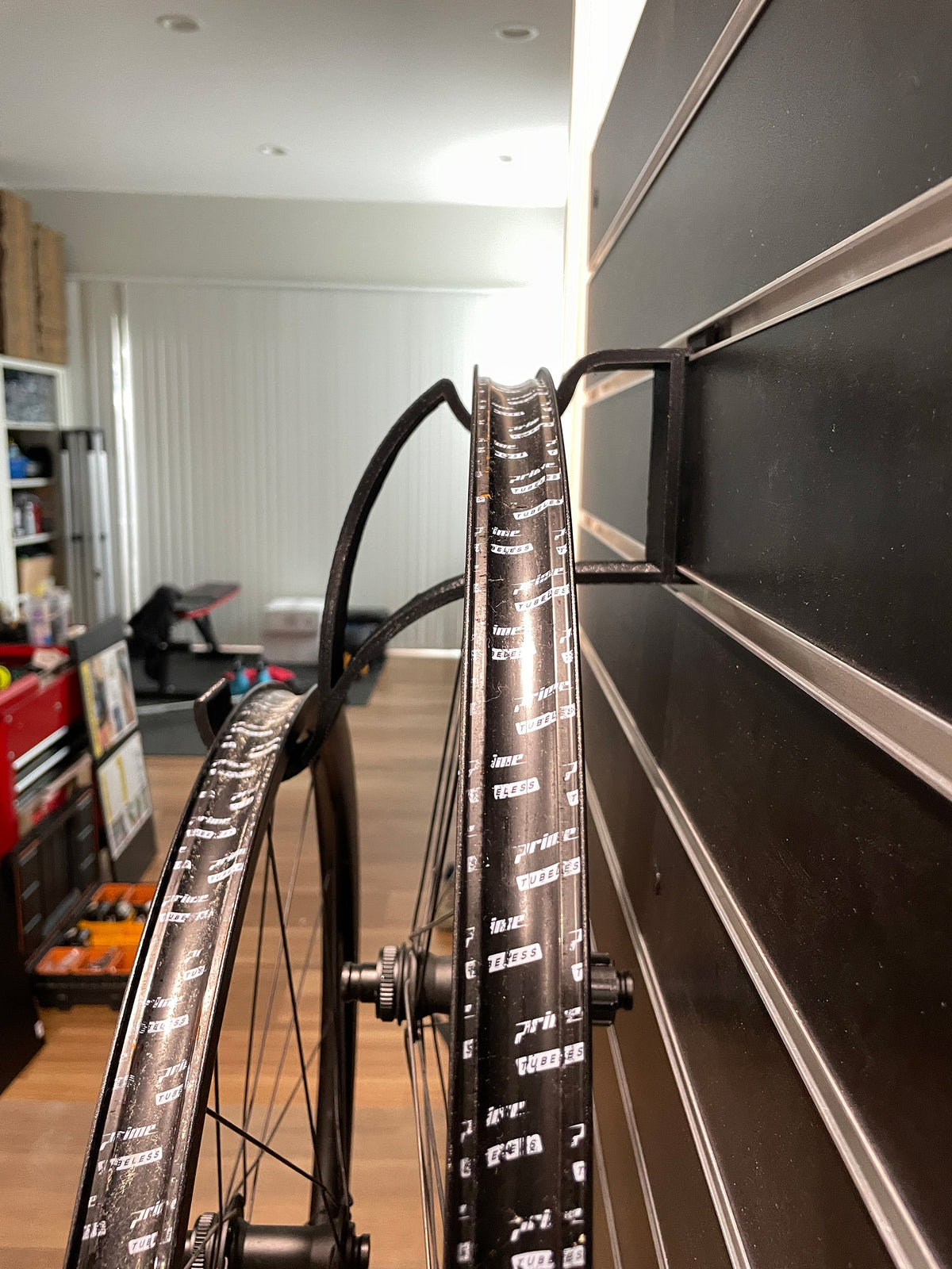 Wall Storage for Spare Wheelset